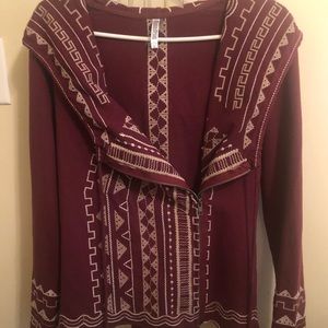 Monoreno embroidered hooded light medium Jacket